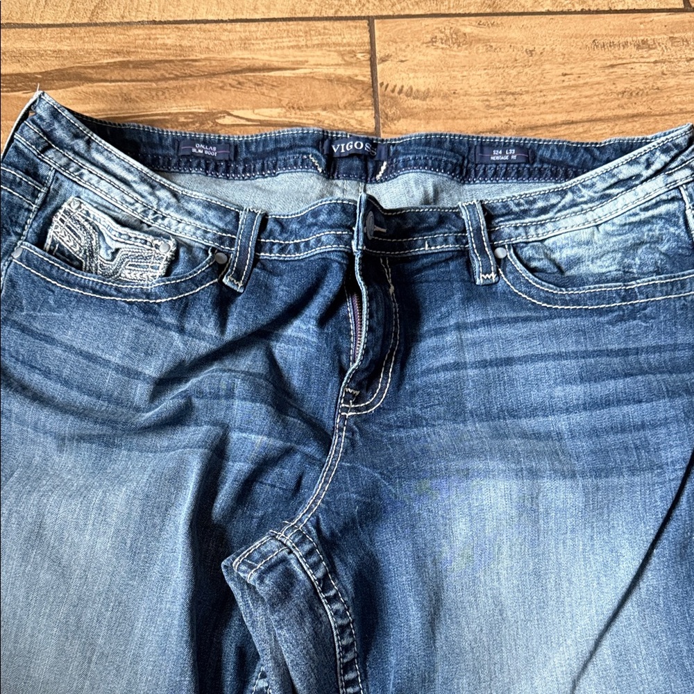 Vigoss Women's Dark Blue Boot Cut Jeans